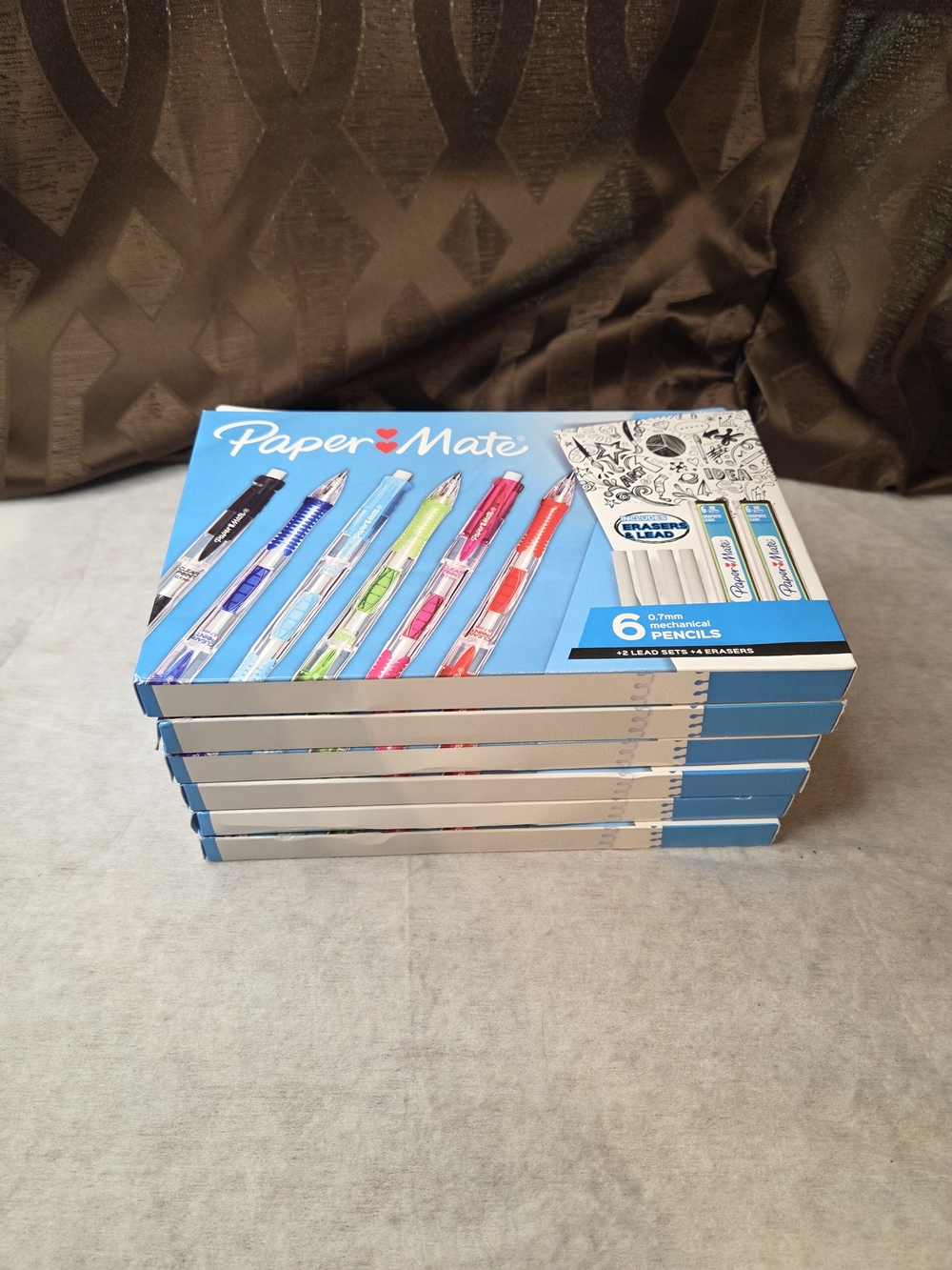 Papermate Mechanical Clearpoint Pencils 6 Count (6 Packs)- Multicolor